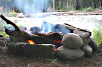 image of a campfire