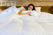 Cascade Made® Queen Size Down Comforter - 700 Fill Power Goose Down - Light Warmth cmcq