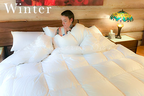 Cascade Made™ 900 Down Comforter - Queen Size Winter Warmth