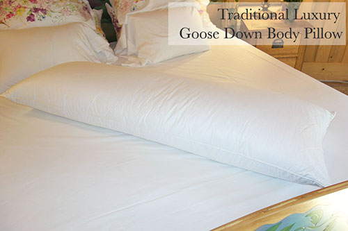 Traditional Luxury&amp;trade; Canadian White Goose Down Body Pillow