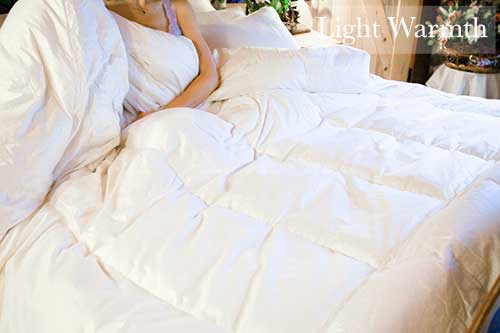 Polish White Goose Down Comforter, Queen Size Bed Comforter White