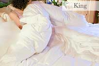 King Size - The Plumeria Polish Goose Down Comforter bk