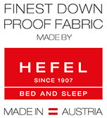Downproof fabric made in Austria by Hefel