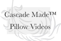 Videos of our Cascade Made™ Goose Down Pillows