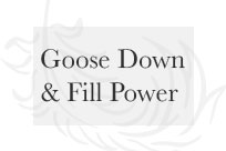 About Goose Down, Duck Down, Feathers and Fill Power