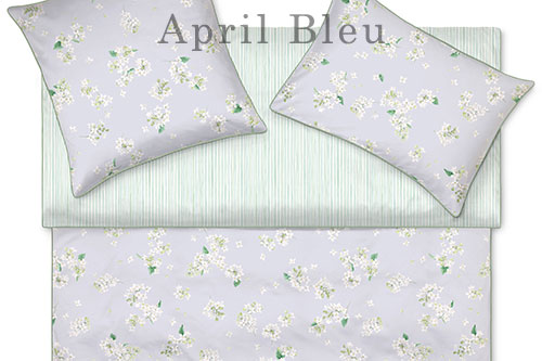 Schlossberg April Bleu - Pillow Shams and duvet cover