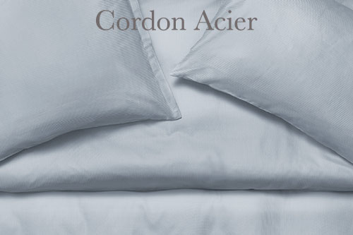 Schlossberg Satin Exquisite Dobby Bed Linens - Cordon Acier