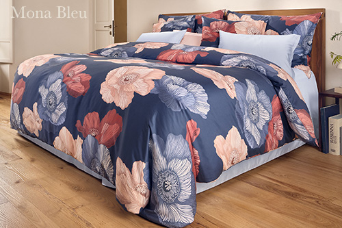 Schlossberg Mona Bleu Duvet Covers &amp; Bed Linens