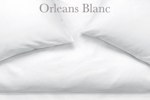 Schlossberg Satin Exquisite Dobby Bed Linens - Orleans Blanc