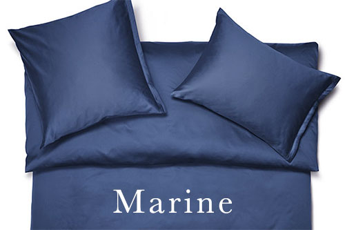 Schlossberg Noblesse Sateen Solid Color Bed Linens - Marine