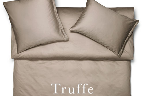 Schlossberg Noblesse Sateen Solid Color Bed Linens - Truffe