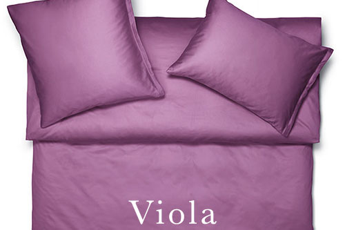 Schlossberg Noblesse Sateen Solid Color Bed Linens - Viola