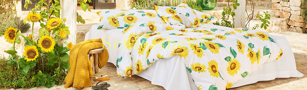 Image of Schlossberg Soleil Blanc duvet cover, pillow shams and pillow cases