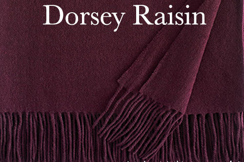 Sferra Dorsey Cashmere Throw - Raisin