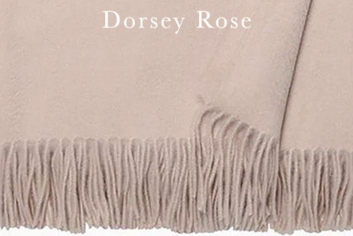 Sferra Dorsey Cashmere Throw - Rose