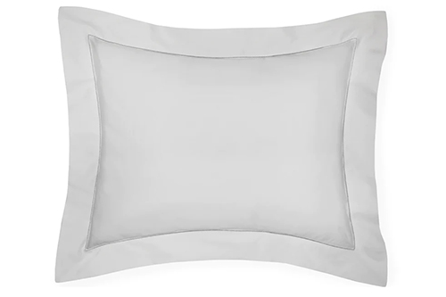 Sferra Giza 45 Percale Pillow Sham With Hemstitch Detail - Tin