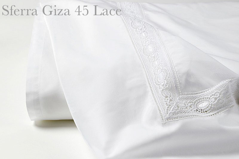 Sferra Giza 45 Lace Percale Bed Linens