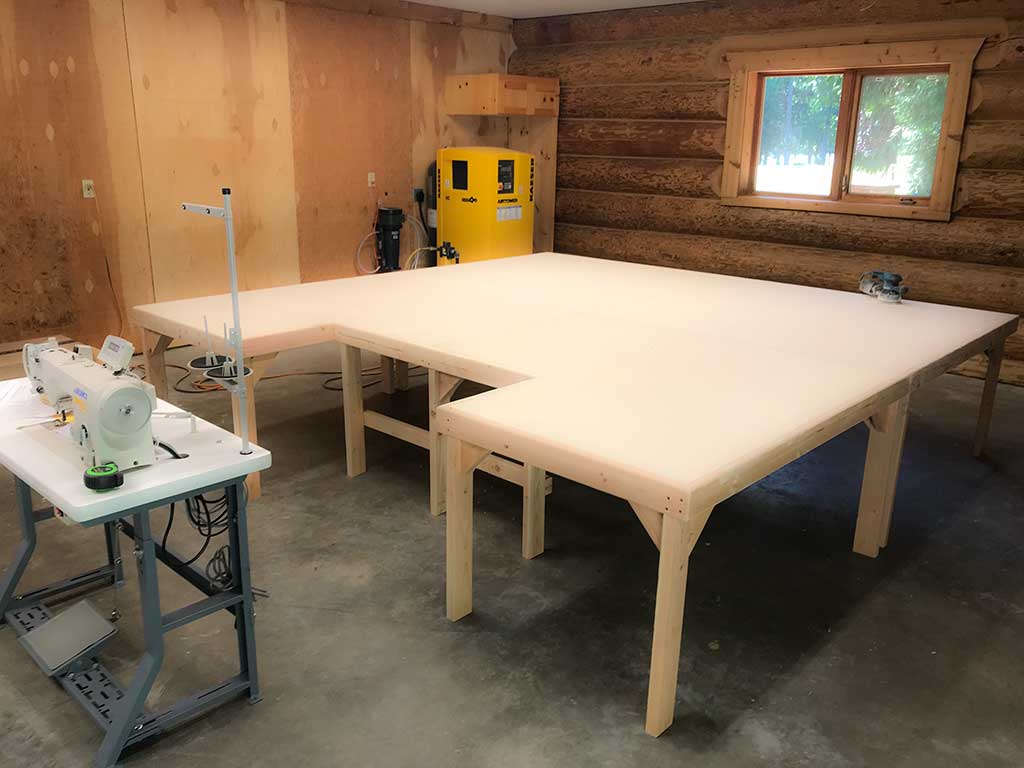 Table - ready for sanding